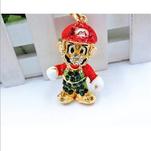 Green Crystal Mario Necklace (Big Pendant)